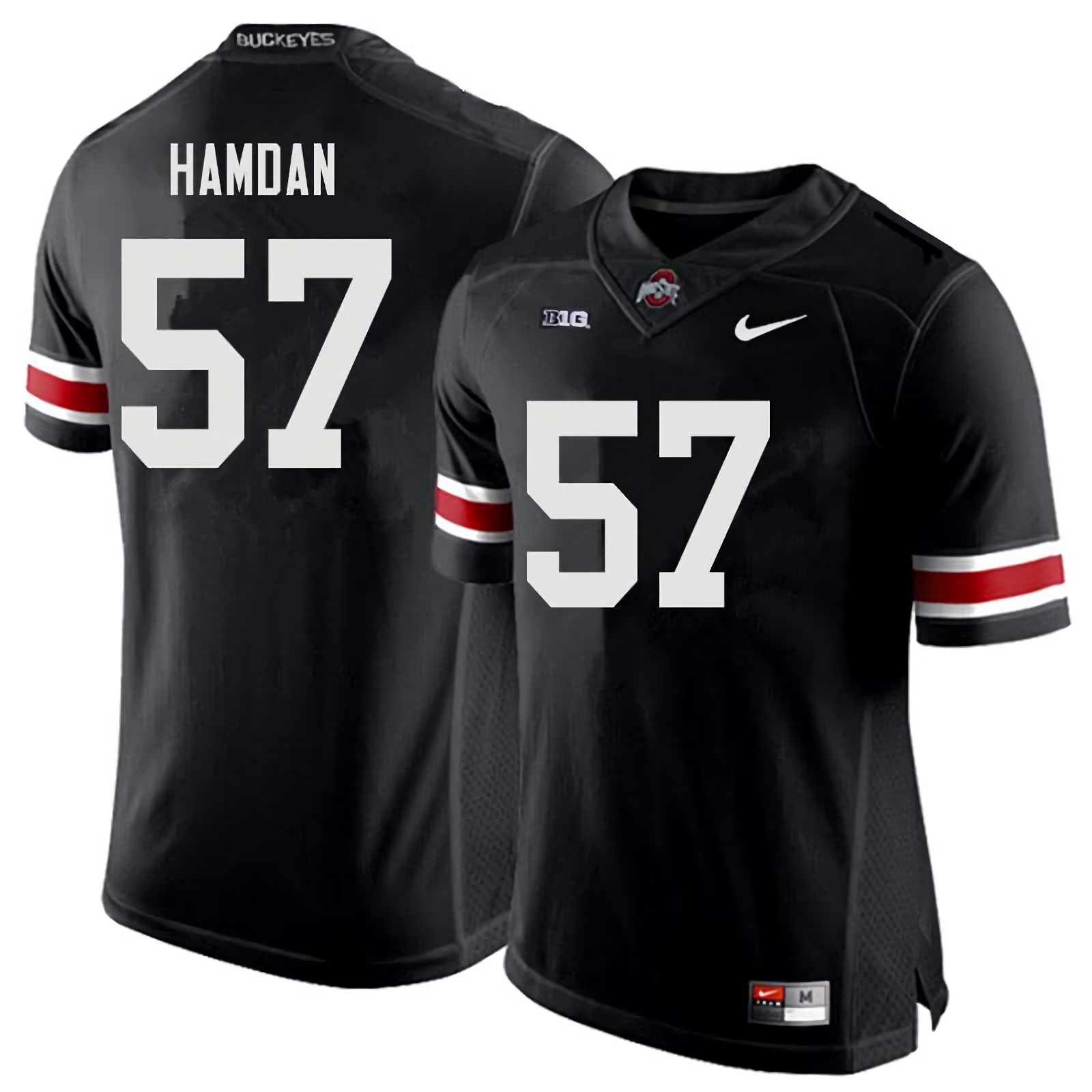 Zaid Hamdan Ohio State Buckeyes Men's NCAA #57 Nike Black College Stitched Football Jersey UVW2256AW